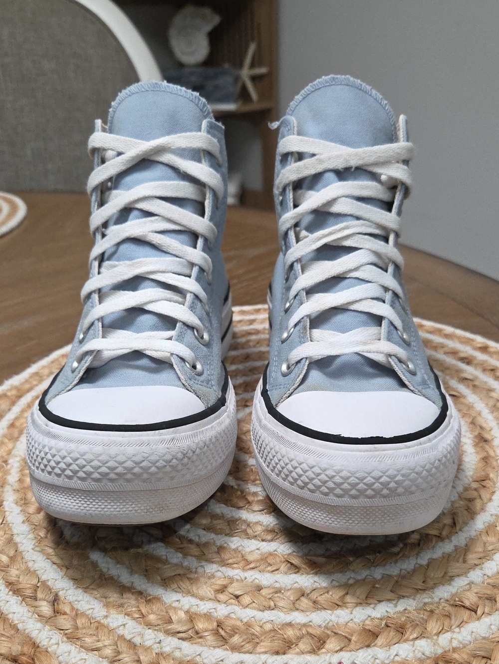Converse All Star Lift Platform Hightop In Cloudy Blue, Size 8 - Picture 3 of 11